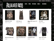 Tablet Screenshot of pallbearerpress.com